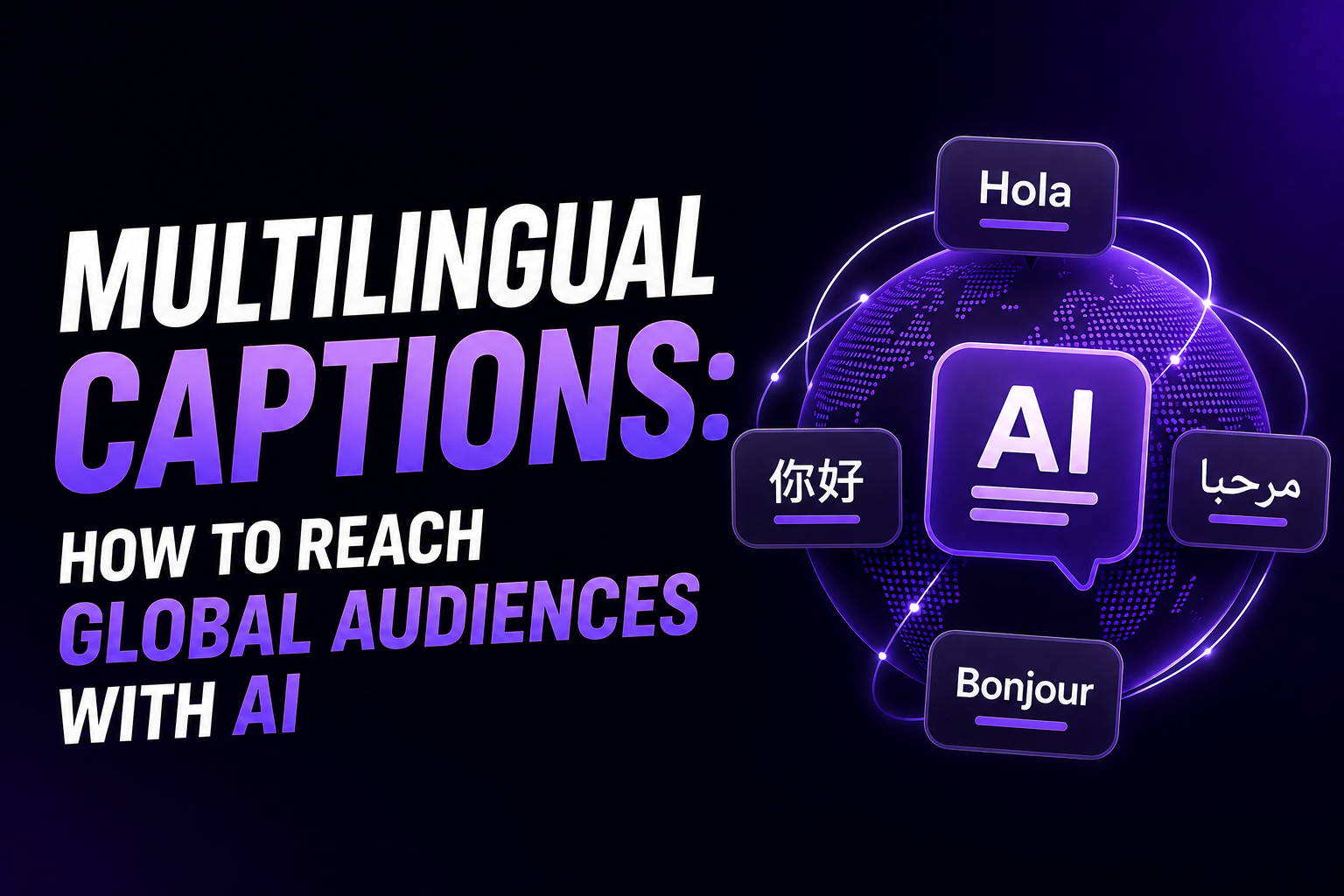 Multilingual captions for global video audiences