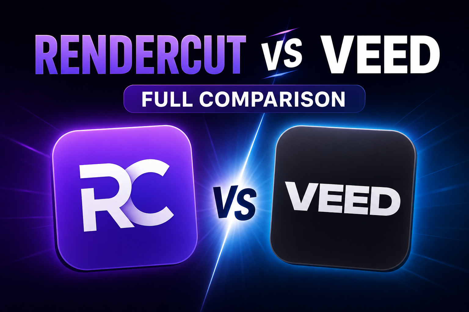 RenderCut vs VEED video captioning comparison