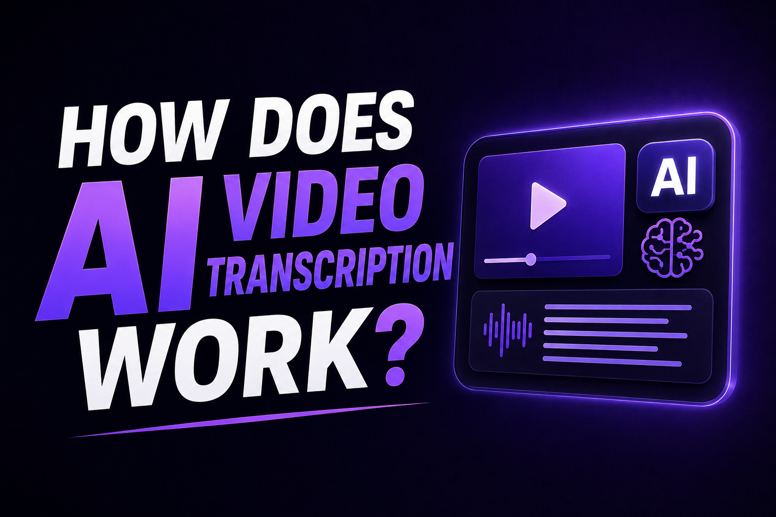 How AI video transcription works explained